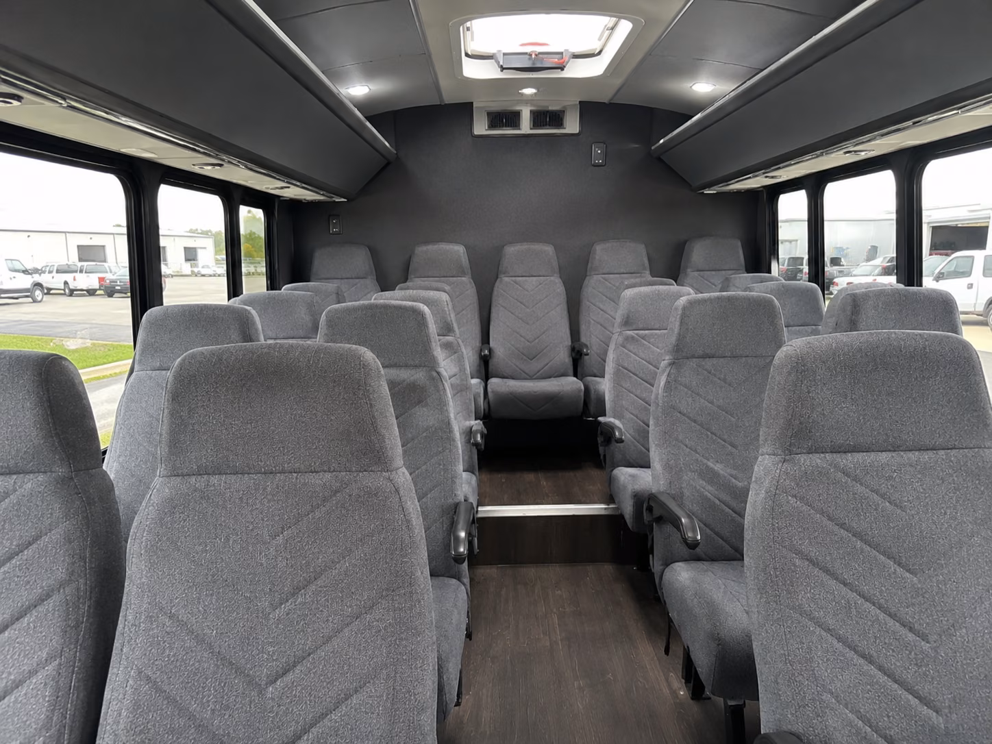 san francisco 18 passenger minibus inside
