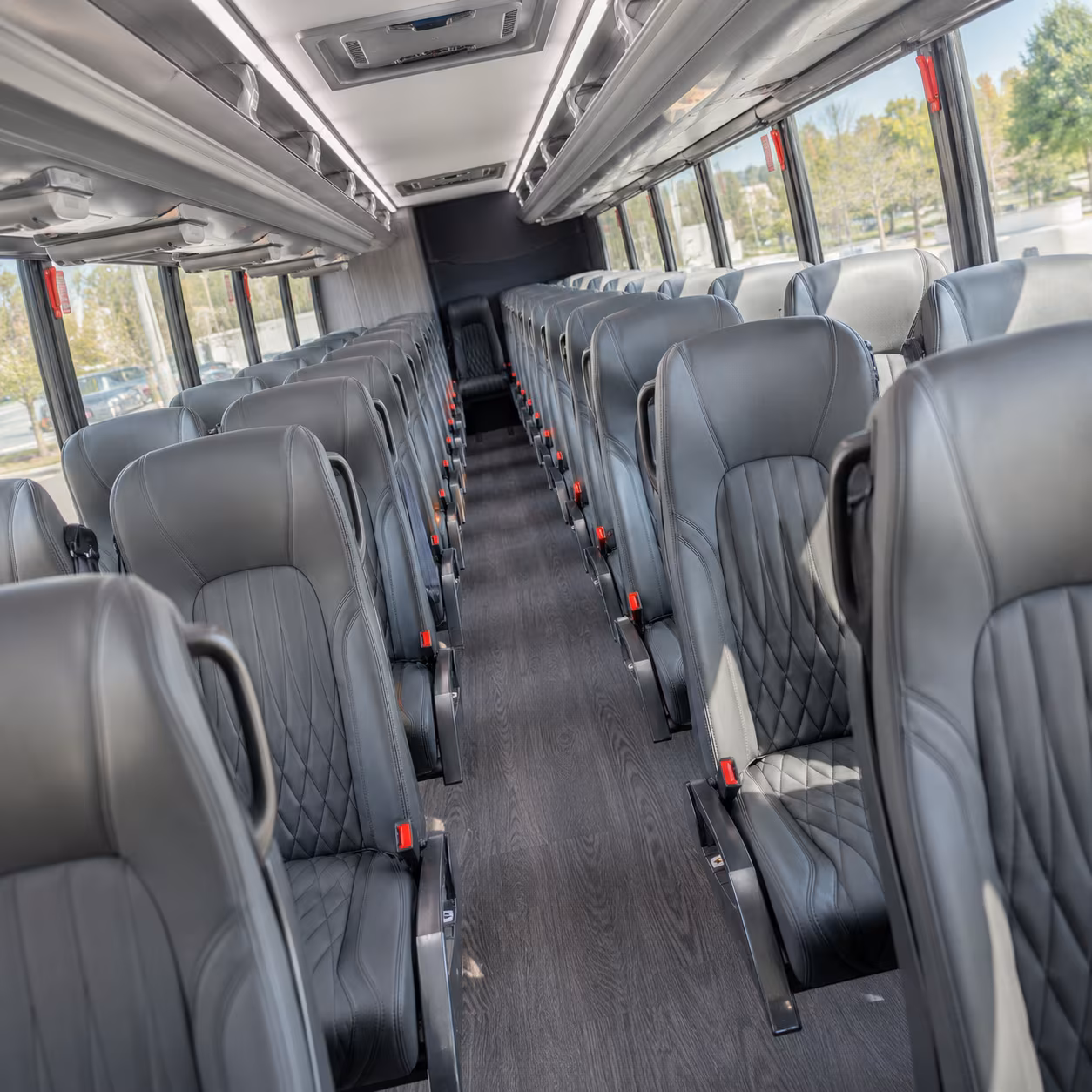 san francisco 28 passenger minibus inside