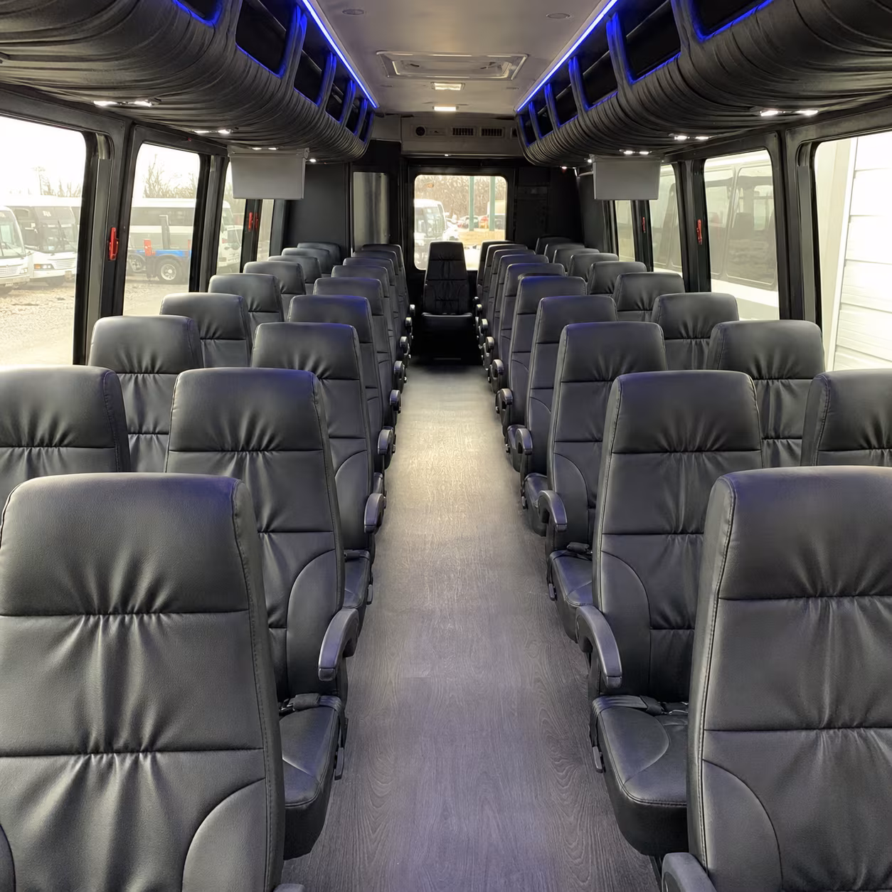 san francisco 30 passenger minibus inside