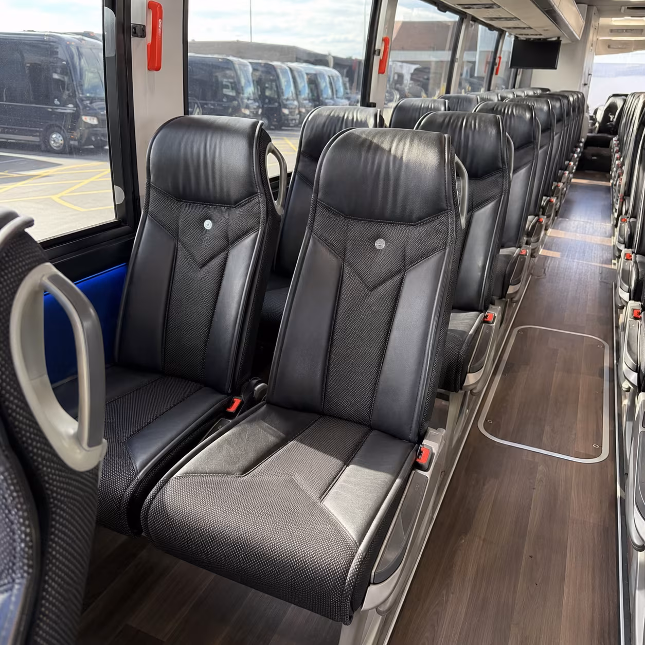 san francisco 40 passenger charter bus interior