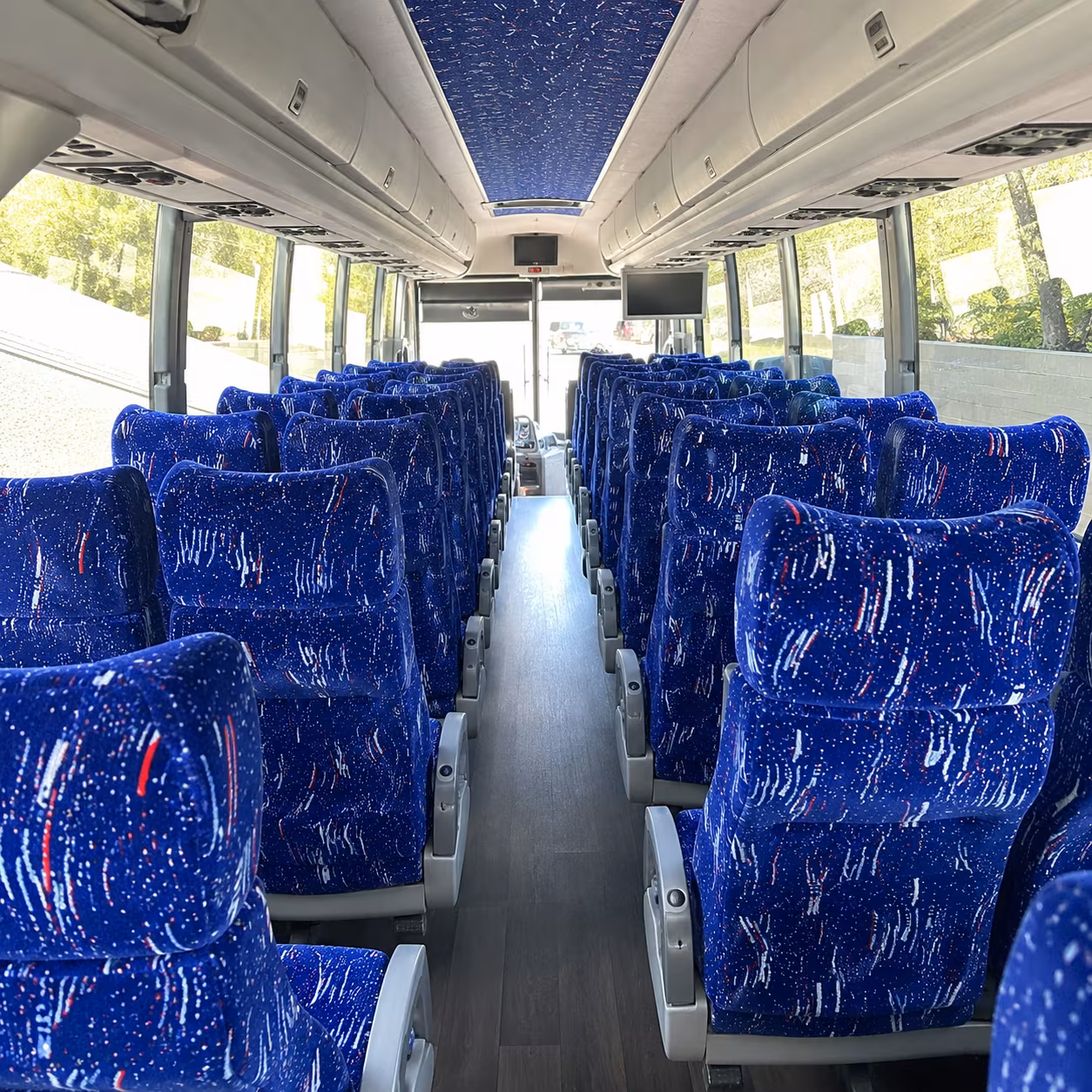 san francisco 50 passenger charter bus interior