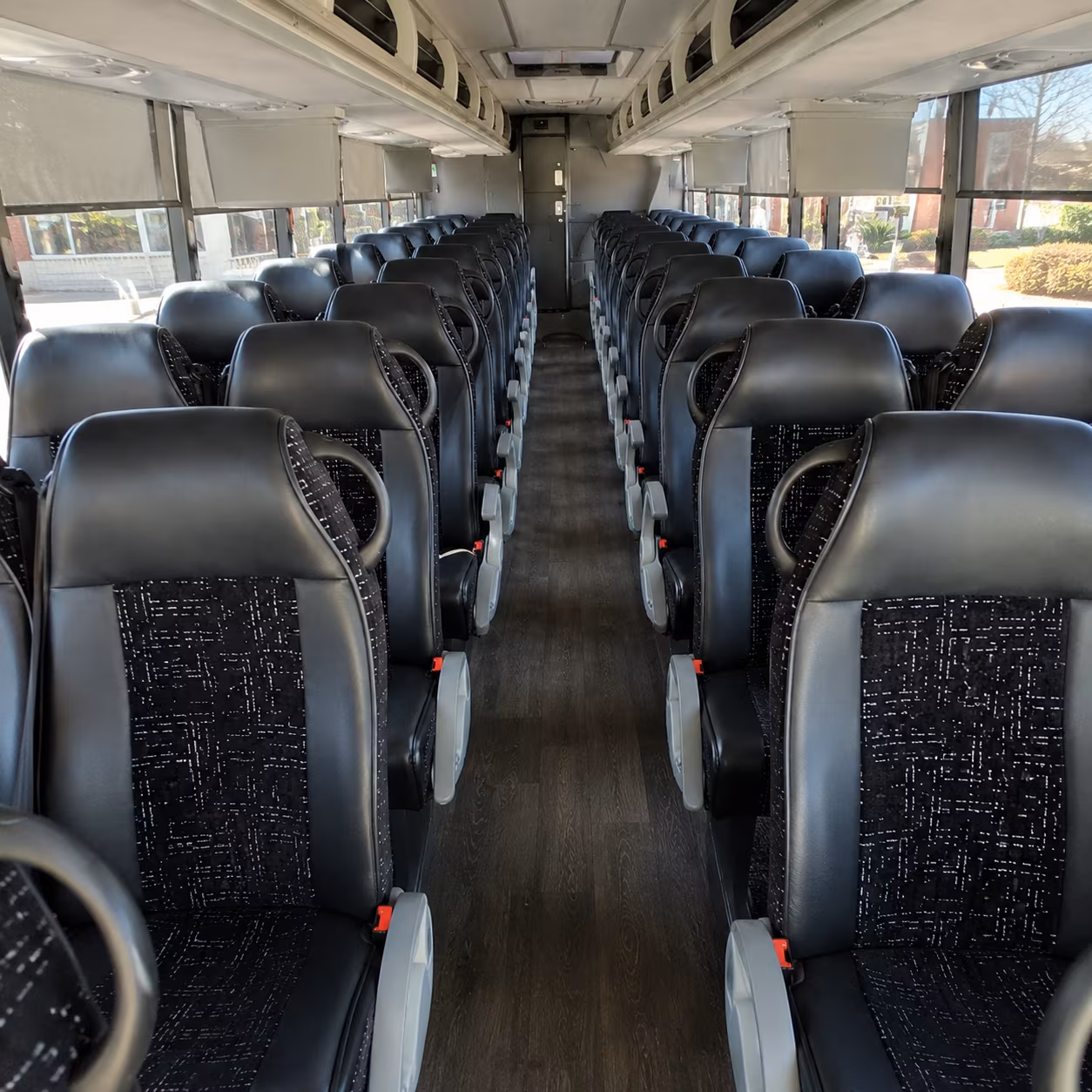 san francisco 54 passenger charter bus inside