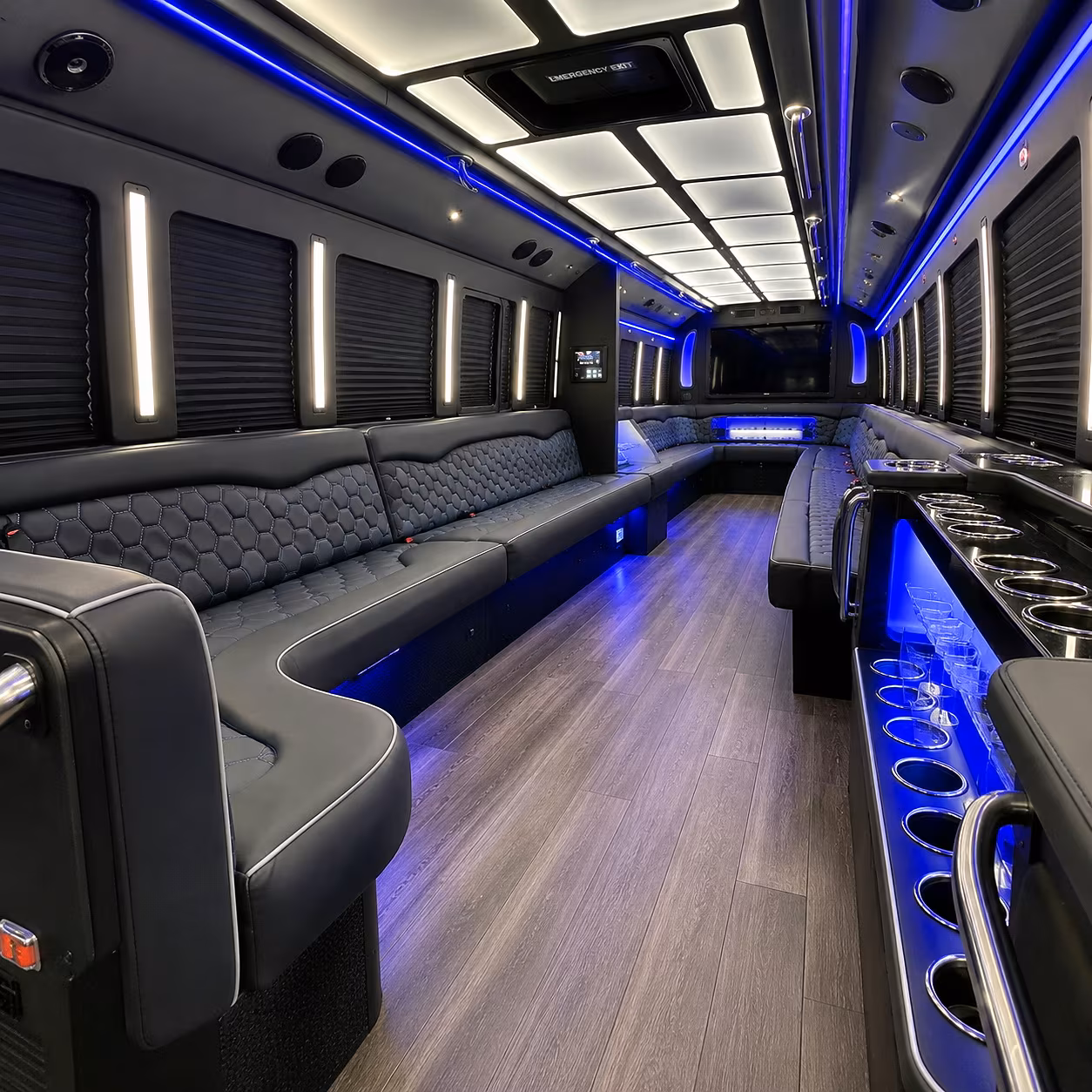 san francisco party bus inside