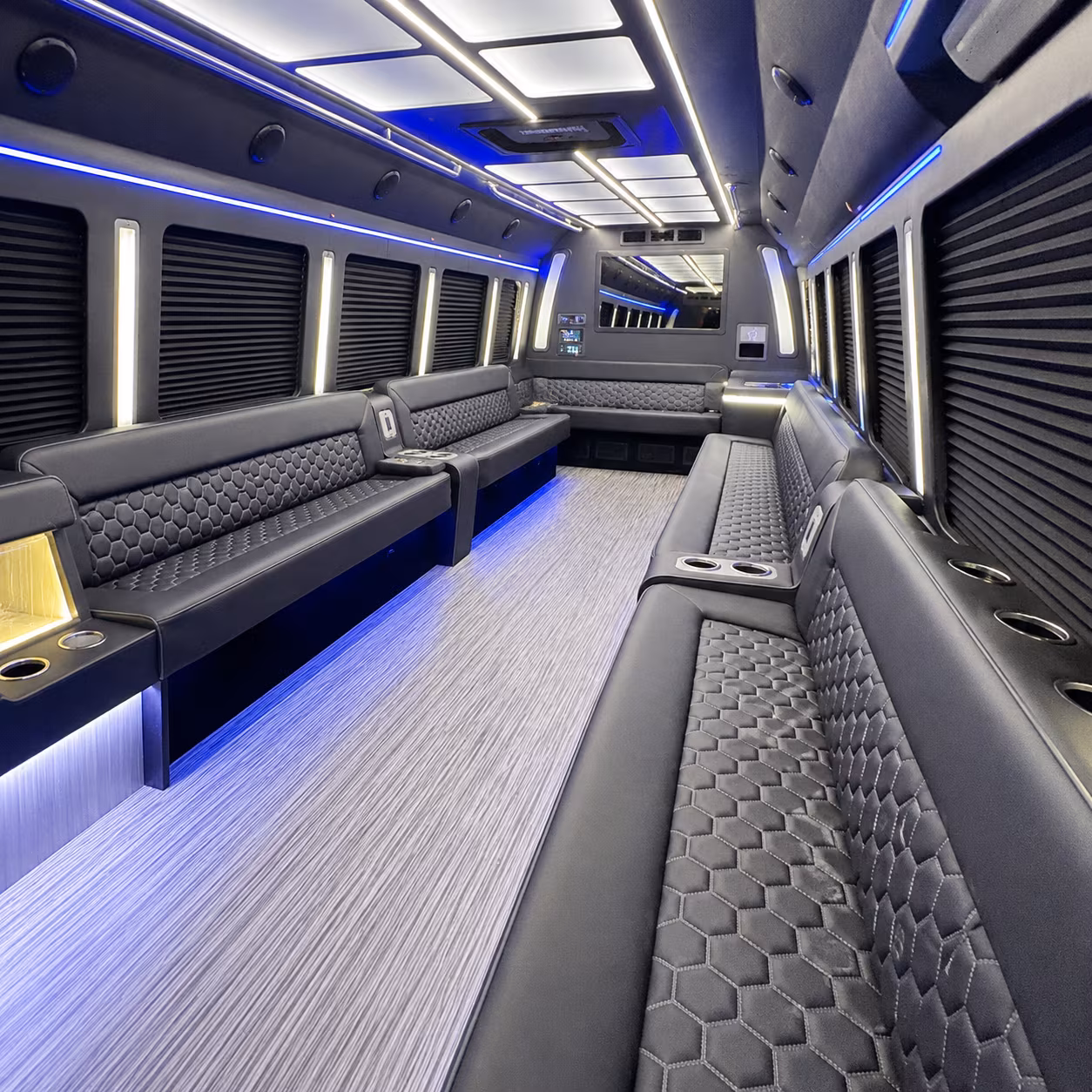 san francisco party bus interior